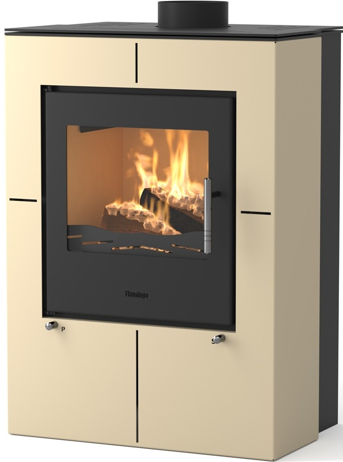 HS FLAMINGO EVENES krbová kamna 3-12kW, krémová
